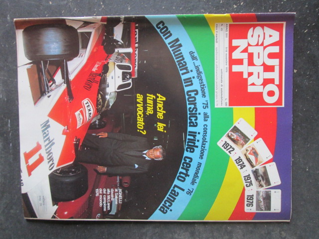 AUTOSPRINT 45 1976 AGNELLI MUNARI LANCIA MC LAREN CAMPIONE [TR1A]