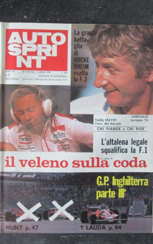 AUTOSPRINT 39 1976 HOCKE NHEIM TEDDY MAYER JABOUILLE [TR1A]