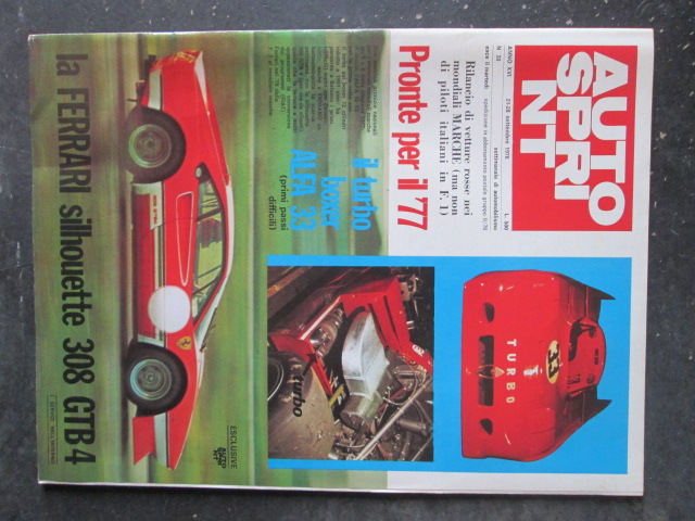 AUTOSPRINT 38 1976 FERRARI SILHOUETTE 308 GTB4 [TR1A]