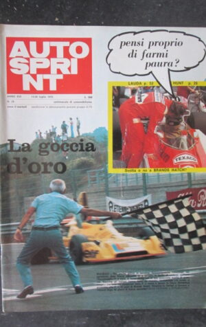 AUTOSPRINT 29 1976 BRANDS HATCH NIKI LAUDA HUNT FERRARI [TR1A]