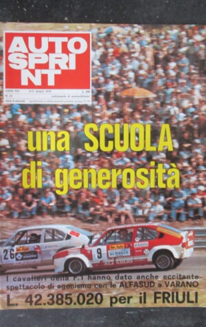 AUTOSPRINT 24 1976 SPETTACOLO ALFASUD A VARANO [TR1A]