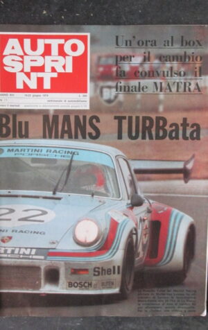 AUTOSPRINT 25 1974 PORSCHE TURBO MARTINI RACING [TR1A]