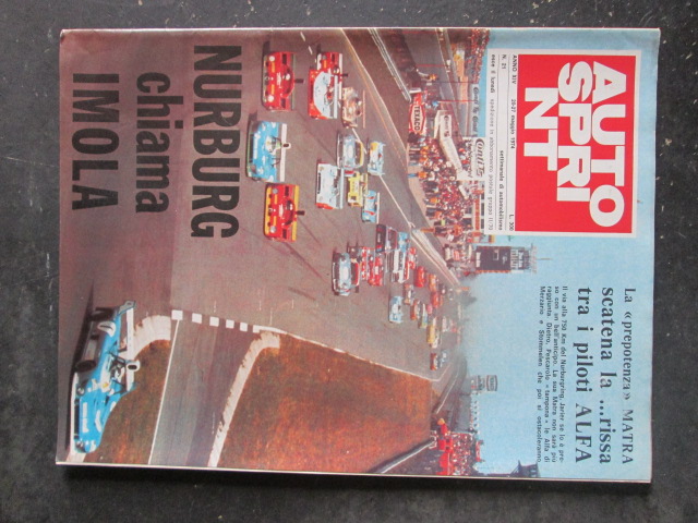 AUTOSPRINT 21 1974 NURBURG FERRARI MATRA ALFA MERZARIO [TR1A]