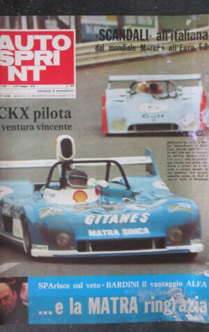 AUTOSPRINT 19 1974 ICKX MONDIALE MARCHE EURO F2 ALFA ROMEO [TR1A]