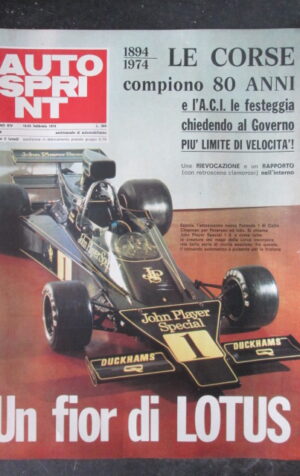 AUTOSPRINT 8 1974 LOTUS JPS RONNIE PETERSON [TR1B]