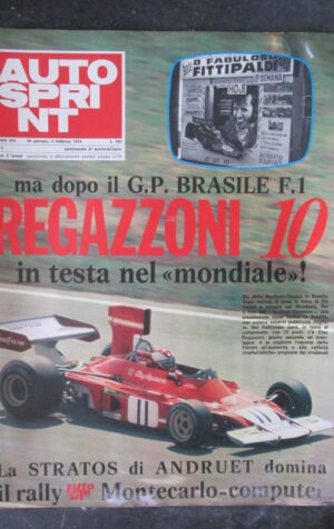 AUTOSPRINT 5 1974 GP BRASILE F.1 REGAZZONI [TR1B]