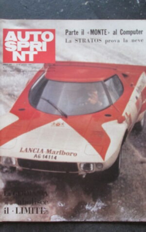 AUTOSPRINT 4 1974 LANCIA STRATOS CORSA SULLA NEVE [TR1B]