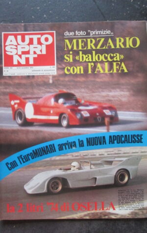 AUTOSPRINT 46 1973 MERZARIO ALFA 12 FERRARI 312 [TR1B]