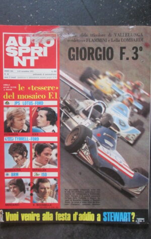 AUTOSPRINT 45 1973 PETERSON ICKX SCHECKTER DEPAILLER MERZARIO BRAMBILLA [TR1B]
