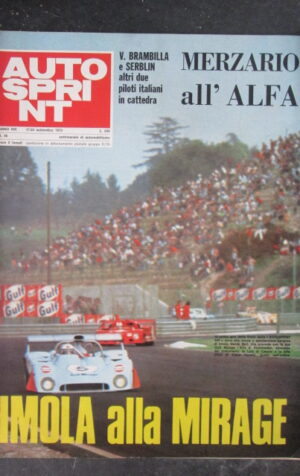AUTOSPRINT 38 1973 MERZARIO ALFA BRAMBILLA SERBLIN [TR1B]