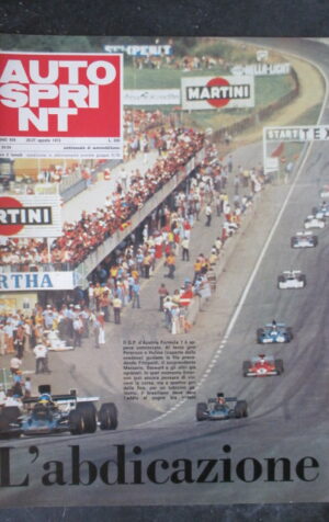 AUTOSPRINT 33-34 1973 GP D' AUSTRIA F1 PETERSON HULME [TR1B]
