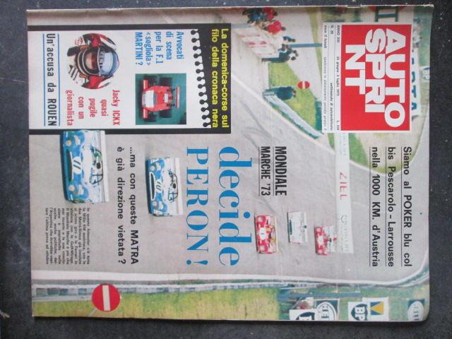AUTOSPRINT 26 1973 MONDIALE MARCHE ' 73 MILLE KM AUSTRIACA [TR1B]