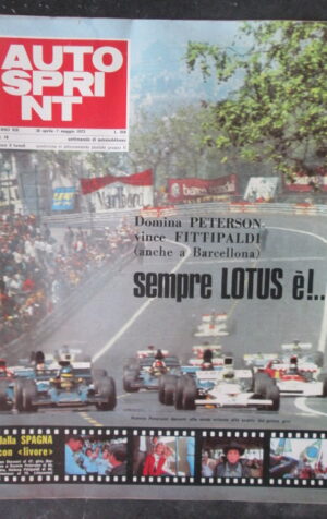 AUTOSPRINT 18 1973 PETERSON FITTPALDI LOTUS [TR1B]