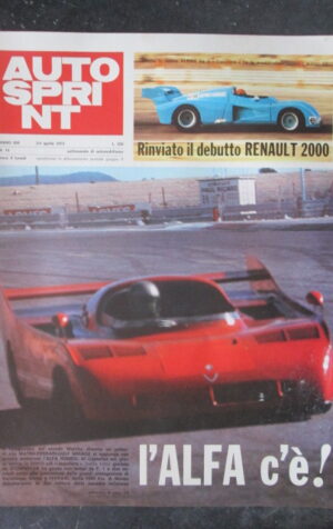 AUTOSPRINT 14 1973 RENAULT 2000 FERRARI ALFA ROMEO 33TT12 [TR1B]