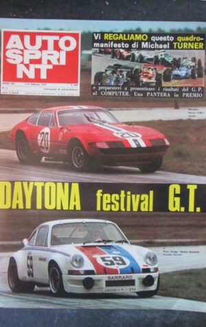 AUTOSPRINT 6 1973 PETER GREGG HURLEY HAYWOOD FERRARI GTB 4 [TR1B]