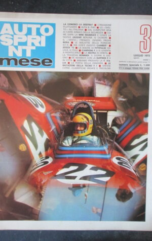 AUTOSPRINT MESE 3 LUGLIO 1972 1972 MINI MASERATI JAGUAR BERLINA 12 [TR1B]