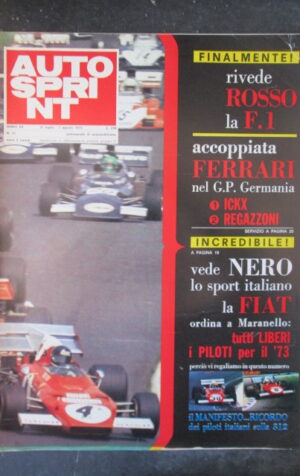 AUTOSPRINT 31 1972 FERRARI ICKX REGAZZONI NANNI GALLI ARTURO MERZARIO [TR1B]