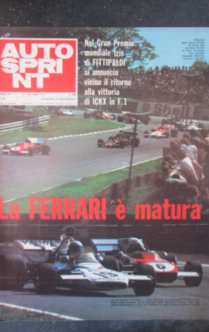 AUTOSPRINT 29 1972 GP MONDIALE TRIS DI FITTIPALDI ICKX FERRARI [TR1B]
