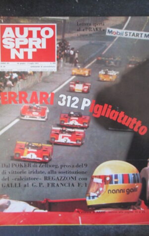 AUTOSPRINT 26 1972 FERRARI 312 REGAZZONI GALLI GP FRANCIA F1 [TR1B]