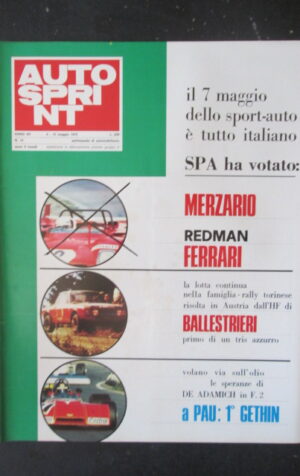 AUTOSPRINT 19 1972 MERZARIO REDMAN FERRARI BALLESTRIERI [TR1B]