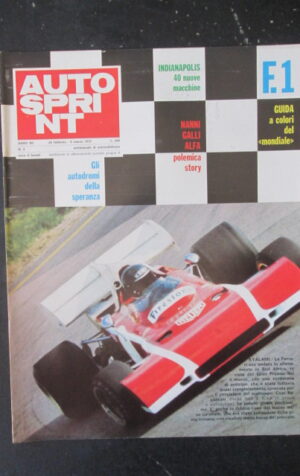 AUTOSPRINT 9 1972 KYALAMI FERRARI INDIANAPOLIS NANNI GALLI ALFA [TR1B]