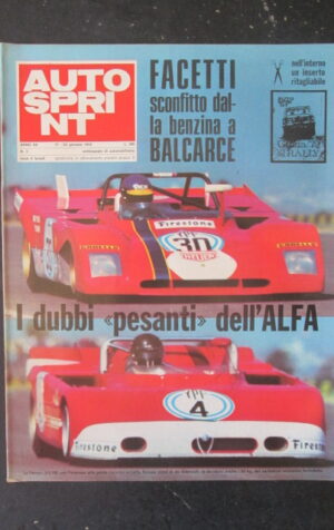 AUTOSPRINT 3 1972 CON INSERTO GUIDA RALLY 1972 - ALFA 33T12 [TR1B]
