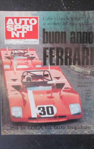 AUTOSPRINT 2 1972 FERRARI PETERSON SCHENKEN REGAZZONI REDMAN [TR1B]