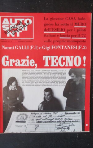 AUTOSPRINT SUPPL.42 1971 NANNI GALLI LANCIA ' 72 [TR1B]