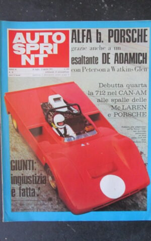 AUTOSPRINT 30 1971 ALFA B. PORSCHE DE ADAMICH FERRARI 7000 [TR1B]