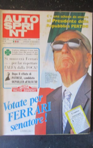 AUTOSPRINT 39 1979 FERRARI ALFA GUIDA RALLY DI SANREMO [TR2A]