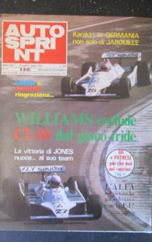 AUTOSPRINT 31 1979 WILLIAMS FERRARI CLAY REGAZZONI [TR2A]
