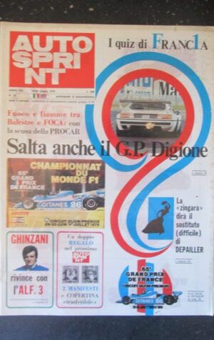AUTOSPRINT 25 1979 GP DIGIONE 65 GRAND PRIX DE FRANCE GHINZANI [TR2A]