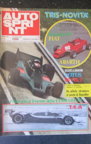 AUTOSPRINT 23 1979 FORMULA '80 FIAT ABARTH FERRARI T.4-A LOTUS 80 MK2 [TR2A]