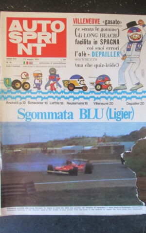 AUTOSPRINT 18 1979 VILLENEUVE ANDRETTI SCHECKTER REUTEMANN VILLENEUVE [TR2A]