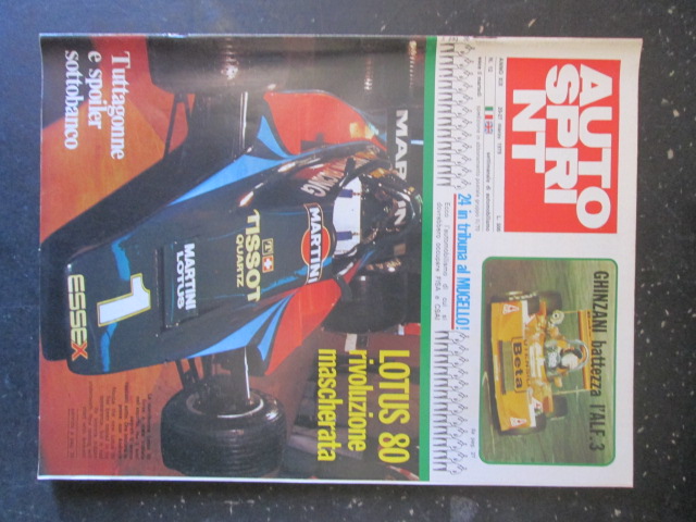 AUTOSPRINT 12 1979 LOTUS 80 GHINZANI [TR2A]