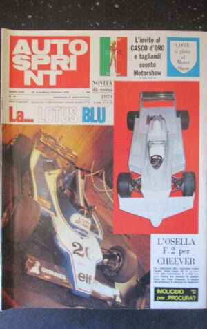 AUTOSPRINT 48 1978 OSELLA F2 CHEEVER LOTUS CASCO D' ORO [TR2A]