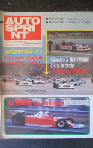 AUTOSPRINT 46 1978 HOFFMAN CLAY REGAZZONI FERRARI ARGENTINA F2 [TR2A]