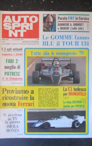 AUTOSPRINT 45 1978 FIAT DARNICHE MUNARI PATRESE F2 [TR2A]