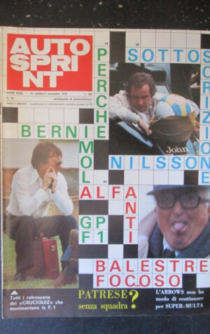 AUTOSPRINT 44 1978 NILSSON ALFA GP F1 PATRESE [TR2A]