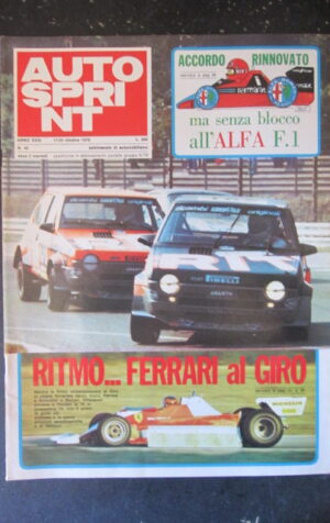 AUTOSPRINT 42 1978 ALFA F1 ABARTH RALLY FERRARI [TR2A]
