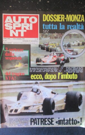 AUTOSPRINT 38 1978 PATRESE FRANCO VILLANI MORTE RONNIE PETERSON [TR2A]