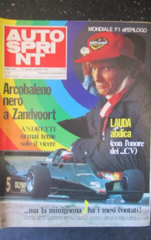AUTOSPRINT 35 1978 NIKI LAUDA ANDRETTI ZANDVOORT [TR2A]