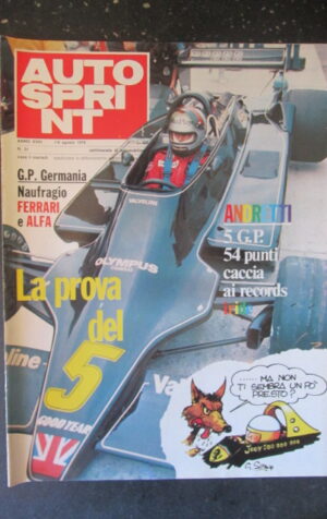 AUTOSPRINT 31 1978 ANDRETTI GP GERMANIA FERRARI ALFA [TR2A]