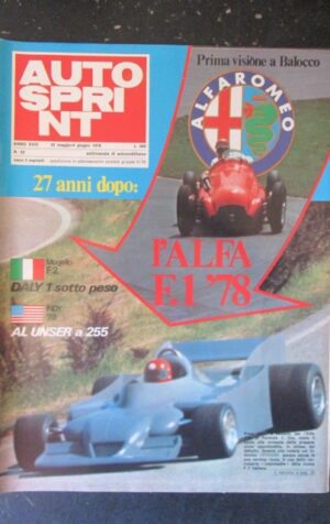 AUTOSPRINT 22 1978 ALFA ROMEO MUGELLO INDY F.1 78 [TR2A]