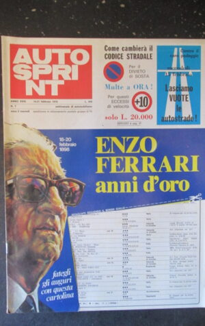 AUTOSPRINT 7 1978 ENZO FERRARI FORMULA 1 GP [TR2B]
