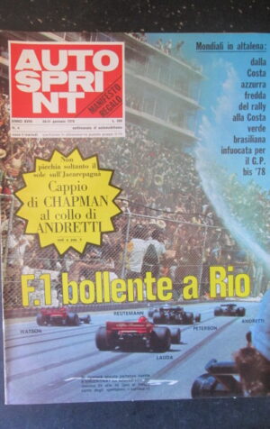 AUTOSPRINT 4 1978 WATSON REUTEMANN NIKI LAUDA PETERSON FERRARI [TR2B]