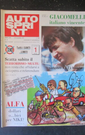 AUTOSPRINT 44 1977 ALFA ROMEO NIKI LAUDA GIACOMELLI F.2 DONINGTON [TR2B]