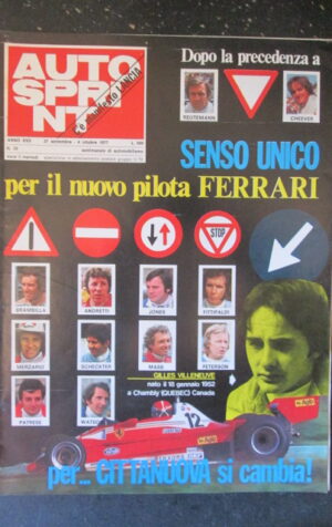 AUTOSPRINT 39 1977 BRAMBILLA ANDRETTI JONES FITTIPALDI MERZARIO SCHECKTER [TR2B]