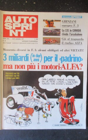 AUTOSPRINT 38 1977 GHINZANI EUROPEO F.3 FIAT 131 IN CANADA ALFA TURBO [TR2B]