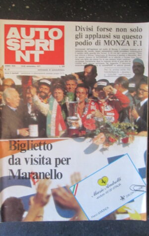 AUTOSPRINT 37 1977 MONZA F.1 MARIO ANDRETTI FERRARI [TR2B]